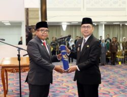 Pj. Gubernur Samsudin Lantik Inspektur Provinsi Lampung Fredy sebagai Pj. Sekretaris Daerah Provinsi Lampung