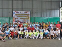 Pj. Gubernur Samsudin Buka Pertandingan Tenis Persahabatan antara Tim Pemprov Lampung dengan Tim Universitas Indonesia