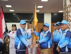 Pj. Gubernur Samsudin Lepas Kontingen Lampung Ikuti Pra-Popnas Zona II Tahun 2024 ke Solo