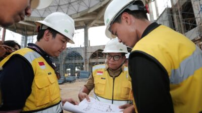 Pj. Gubernur Samsudin Tinjau Pembangunan Masjid Raya Al-Bakrie di Kawasan Enggal