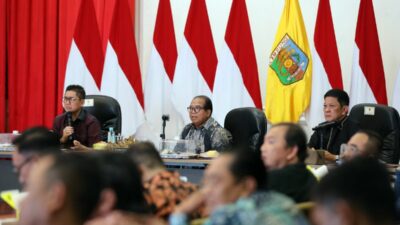Pj. Gubernur Samsudin Pimpin Rapat Persiapan Evaluasi Kinerja Triwulan Kedua, Ini yang Dijabarkan