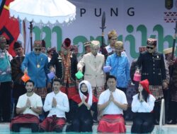 Pemprov Lampung bersama DPP Lampung Sai dan Majelis Penyimbang Adat Lampung Gelar Tradisi Blangikhan
