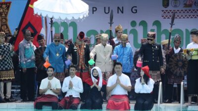 Pemprov Lampung bersama DPP Lampung Sai dan Majelis Penyimbang Adat Lampung Gelar Tradisi Blangikhan