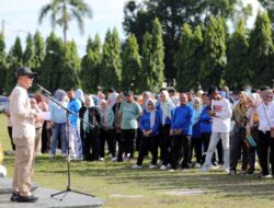Pj. Sekdaprov Fredy Masuk Masa Pensiun, Gelar Senam Bersama OPD di Lingkungan Pemprov Lampung Sebagai Tanda Perpisahan