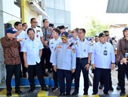 Bupati Egi Dampingi Mendagri dan Menhub, Tinjau UPPKB Jembatan Timbang Way Urang