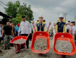 Wagub Jihan Nurlela Awali Perbaikan Ruas Jalan Bandar Jaya – Simpang Mandala Lampung Tengah