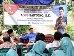 Anggota DPRD Lamsel, Agus Sartono Gelar Reses, Serap Aspirasi Warga Soal Infrastruktur dan Kesehatan