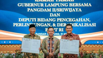 Pemerintah Provinsi Lampung dukung penuh Pembentukan Kodam dan Batalyon baru di Wilayah Provinsi Lampung, Hibahkan Lahan dengan total luas 95 Hektar