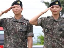 Selesai Wajib Militer, Kim Namjoon dan Kim Taehyung Langsung Sapa Penggemar