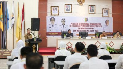 Sekdaprov Buka Pelatihan Kepemimpinan Administrator se-Provinsi Lampung dan Instansi Vertikal Tahun 2025