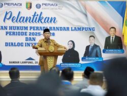 Pelantikan PBH Peradi Bandar Lampung, Teguhkan Komitmen Layanan Hukum Pro Bono untuk Masyarakat Kurang Mampu