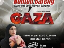 Fraksi PKS DPRD Provinsi Lampung Gelar Nonton Bareng Film “Hayya 3: Gaza” sebagai Aktivitas Kepedulian Kemanusiaan