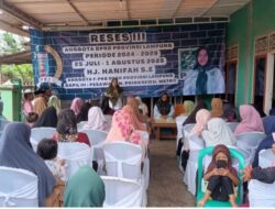 Hanifah Gelar Reses Di Pekon Jatiagung Kabupaten Prinsewu