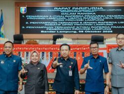 Sekdaprov Marindo Kurniawan Hadiri Rapat Paripurna DPRD Lampung