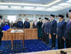 Sekdaprov Lampung Lantik Lima Pejabat Pimpinan Tinggi Pratama