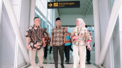 Gubernur Mirza Tinjau Langsung Operasional Bandara Raden Inten II