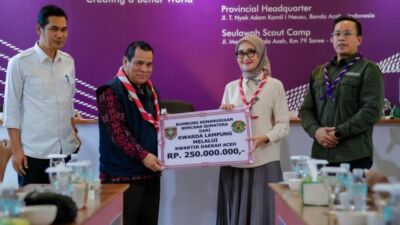 Pemprov dan Kwarda Lampung Salurkan Bantuan Kemanusiaan