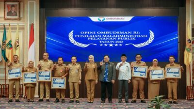 Pemprov Lampung Raih Penghargaan Opini Kualitas Tertinggi dari Ombudsman RI