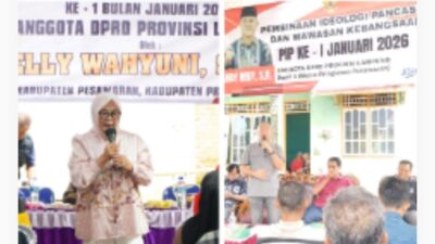DPRD Provinsi Lampung Dapil III Pringsewu, Pesawaran dan Metro Gelar Sosialisasi Pembinaan Ideologi Pancasila
