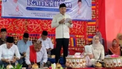 Agus Sartono Dampingi Wabup Lampung Selatan Safari Ramadhan di Kota Dalam