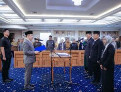 Sekdaprov Lampung Lantik Tiga Pejabat, Tekankan Integritas dan Transformasi Birokrasi